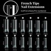 2XL Square Nail Tips, Long Half Cover Gel Tips 312