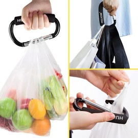 Stroller Hooks 2 Pcs Large Carabiner Clips for Hanging Diaper Bags, Purse Grocery, and Shopping Bags. Heavy Duty Universal Climbing Clips Best Mommy Accessories for Outdoor, Camping and Hiking.
