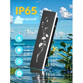 TRUWELLA Modern Outdoor Wall Lights 31.5 inch LED Long Wall Sconce 3000K Exterior Light Fixture Porch Lights 32W Exterior Lighting Fixtures for Patio Balcony Terrace Garden