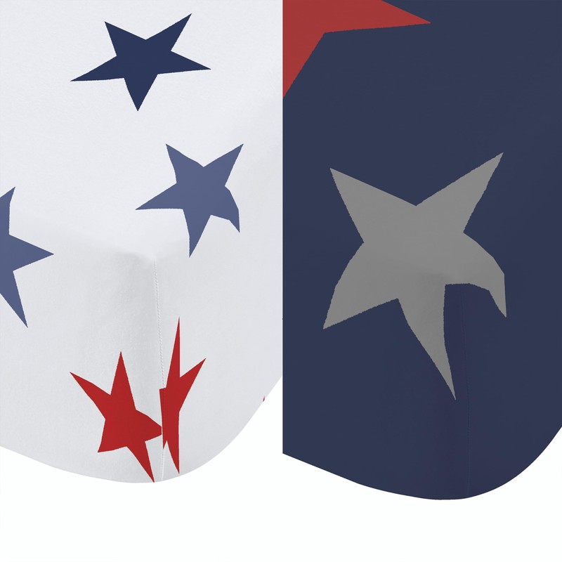 Catherine Lansfield So Soft Stripes and Stars Single Fitted Sheets