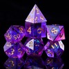 ORUZA Polyhedral Resin Dice, DND Dice Set, Resin Sharp Edge