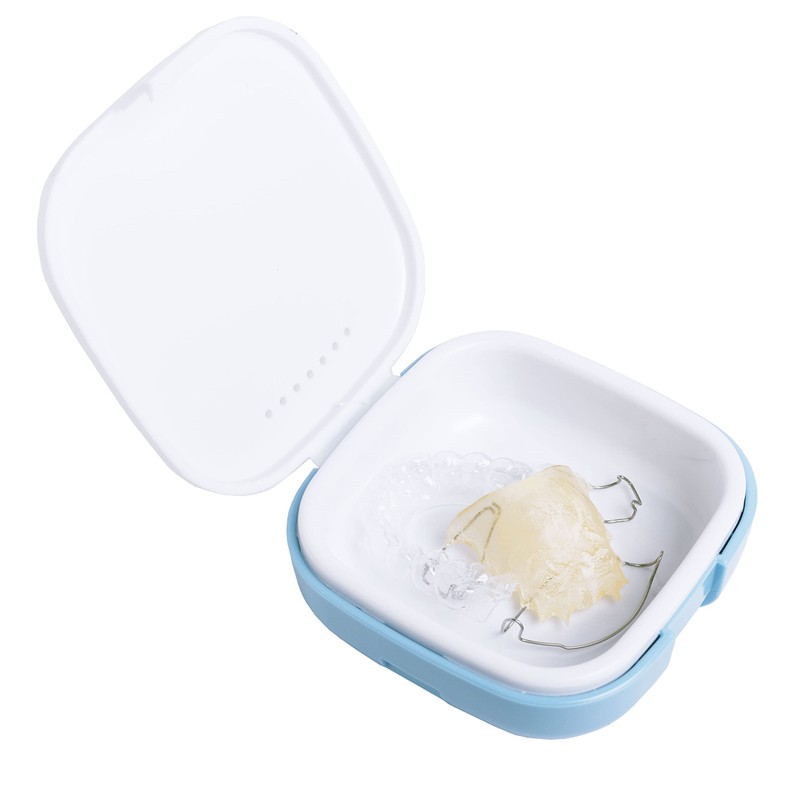encase Dental Retainer Case with Dental Bath – Dual Purpose