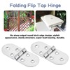 Stainless Steel Door Hinge 270 Degree Pack of 6 Door