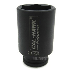 CALHAWK 1/2" Drive 1-7/16" DEEP SOCKET IMPACT  6 POINT CR-MO