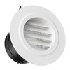 HG Power 3 Inch Round Air Vent, ABS Louver Grille