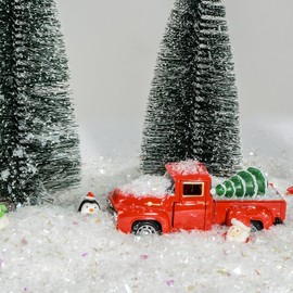 SUNREEK Christmas Artificial Flake Fake Snow，8.8 oz Twinkles Fake Snow Powder Filler Xmas Snow Decoration Craft Sparkling Snow for Christmas Party Decoration DIY Crafts