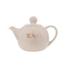 Beachcombers 8.25" Ceramic Seapot / Teapot Off-White