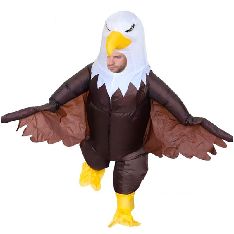Inflatable Bald Eagle Costume for Adult Blow up Eagle Mascot