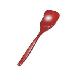 Yamako Genuine Lacquer Ice Cream Spoon, Vermilion