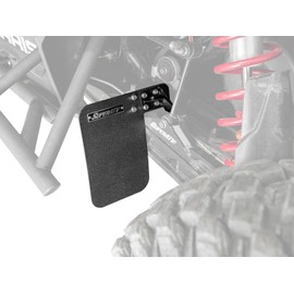 SuperATV Trailing Arm Guards for 2016+ Polaris RZR XP Turbo / 4 Turbo | Made of 1/8 Inch LDPE | Flexible and Lightweight | 7 Inch by 10 7/8 Inch Mud Flaps | Protects Rear Suspension Parts | USA Made