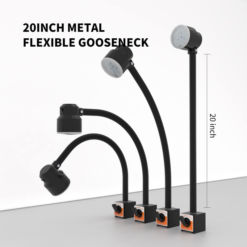Led Magnetic Work Light 300mm Flexible Gooseneck lamp 500 Lumens