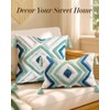 Kokaaee Lumbar Pillow Covers 12x20 - Tufted Decorative Throw Pillow
