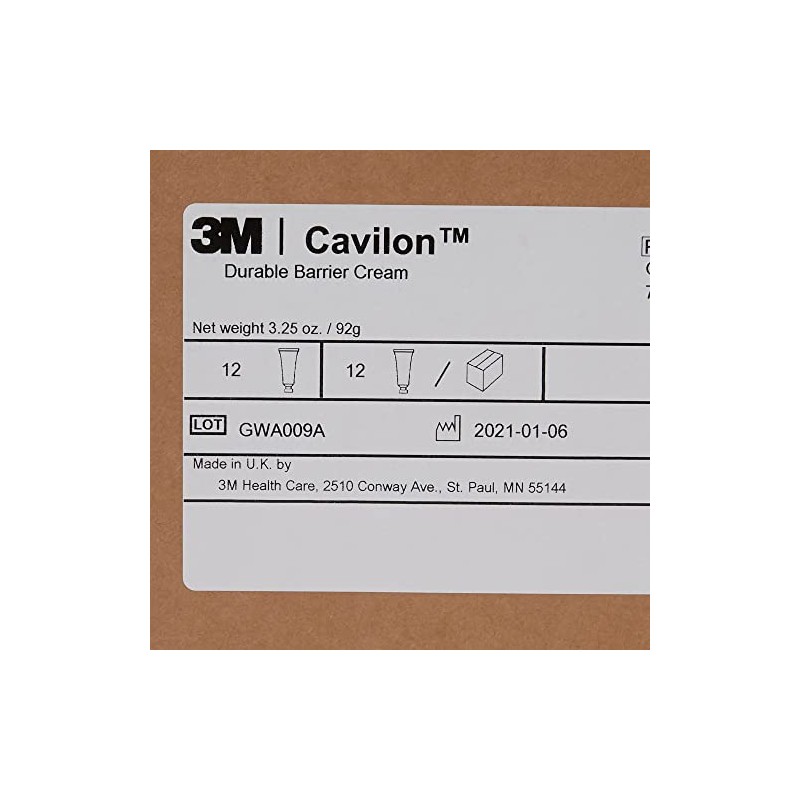 3M Cavilon Durable Barrier Cream 3355, 3.25 Ounce 3.25