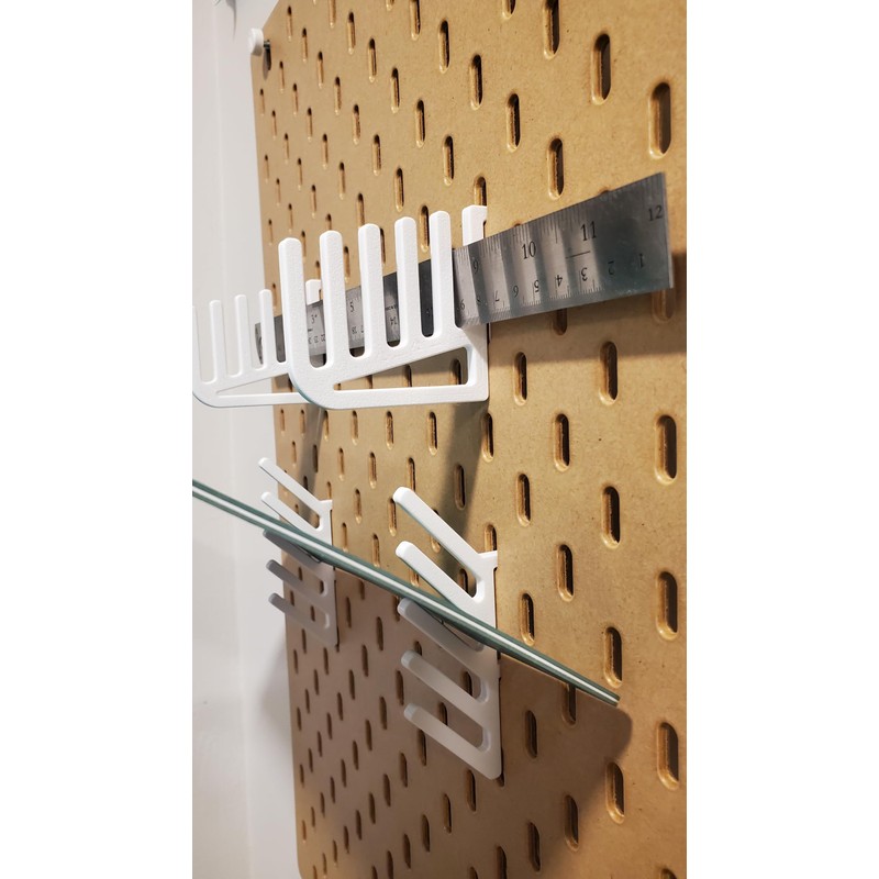 'Just Hanging' Ruler Storage, Compatible with IKEA SKADIS Pegboard, Ruler