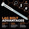 Concrete Anchors Set with 6" Lag Bolt, Lag Shield and