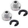 Amazicha 2 PCS Fender Seat Nut Kit Fit for Harley