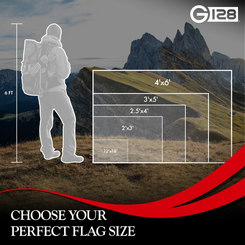 G128 Combo: American USA Flag & Christian Flag 3x5 Ft,
