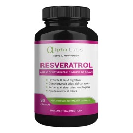 Resveratrol Alpha Labs 90 Cápsulas Alta Potencia 1000 Mg