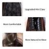 Awvuq Coletas Cola Cabello Natural Extensiones Postizos Clip 50cm