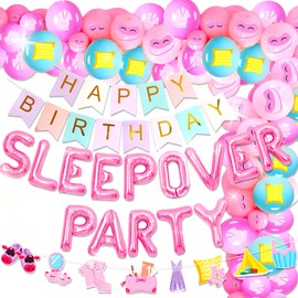 LaVenty Luxury Sleepover Party Decoration Sleepover Party Banner Mean Girls Party Decoration Pajama Party Decoration Sleepover Party Girls Night Out Party Decoration