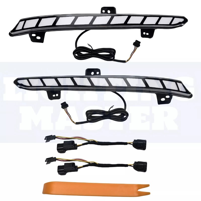 lighting_master Clear Lens Rear Bumper LED Reflector Fits Honda Accord
