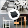 HOOWDAMY 4-Piece Set Corner Pipe Cap 38mm x 38mm End