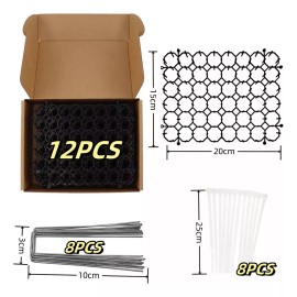 Wendynna 12pzs Pinchos Anti Gato Perro Trampa Red Alfombrilla Para Muebles Balcón Jardin