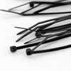 Pack of 100 small cable ties (Black) approx 100mm