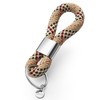 Key pendant with silver metal in maritime design made of