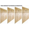 14" Allwood Pine Wainscot Extension Kit