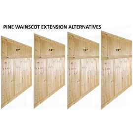 14" Allwood Pine Wainscot Extension Kit