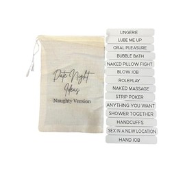 Couple date Ideas bag msytery bag of ideas mystery bag of date night ideas couple date night idea sticks(Date night(Naught version))