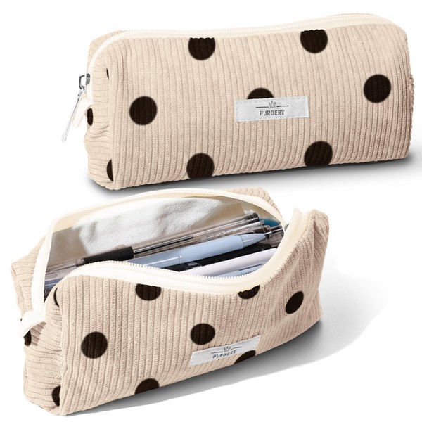 Purbert Pencil Bag Pen Case, Soft Corduroy Small Pencil Pouch