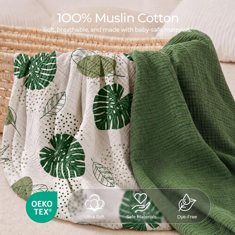Muslin Bassinet Sheet for Gaive Bassinet Mattress Only, 2-Pack