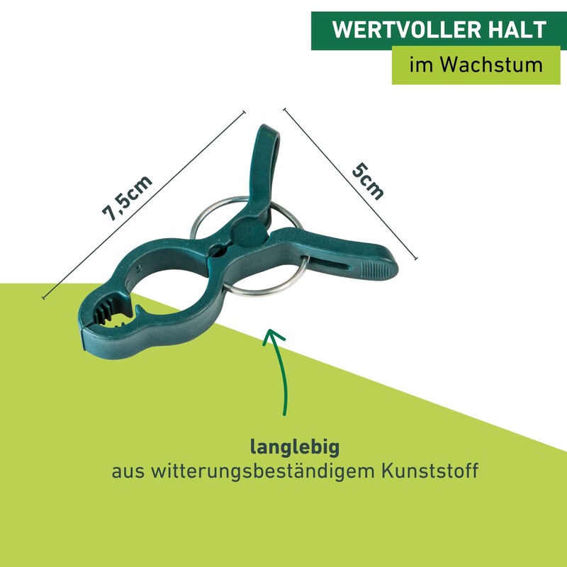 Windhager 71678 Plant Clips Plant Attachment Plant Holder Pack of