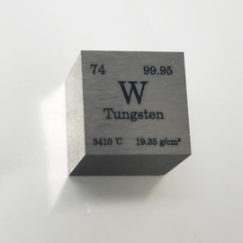 0.39 Inch Tungsten Cube – 99.95% Pure Solid Metal for Physics, Science, and Collection