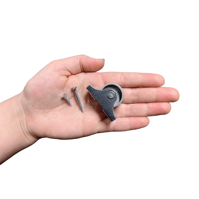 (Pack of 8) 25mm Small Plastic Wheels Fixed Disposable Castors