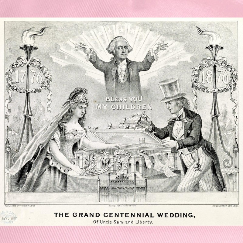 CafePress Grand Centennial Wedding of Uncle Sam and Liberty Unique
