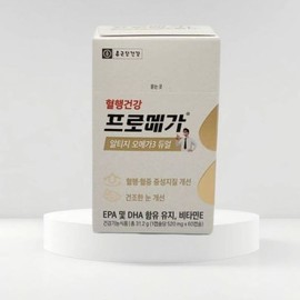 Chong Kun Dang Health Promega Alti-G Omega-3 Dual 60 Capsules (1 Box) for Healthy Blood Circulation and Improved Dry Eyes / 종근당건강 프로메가 알티지 오메가3 듀얼 60캡슐 1박스 혈행건강 건조한 눈 개선