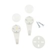 Fukuikinzokukogei F-0422 Plastic Concrete Hanger, Small, White, Pack of 2