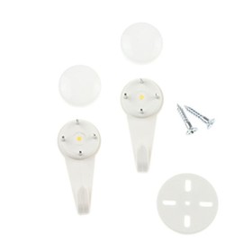 Fukuikinzokukogei F-0422 Plastic Concrete Hanger, Small, White, Pack of 2