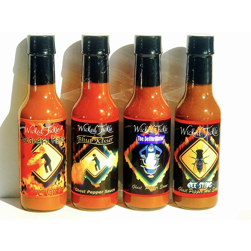 Hot Sauce Gift Set Ghost Pepper Habanero Gift Box 4