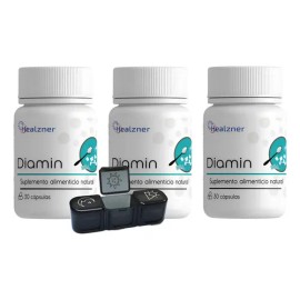Diamin | Suplemento | Incluye Pastillero | 30 Caps (3pza)