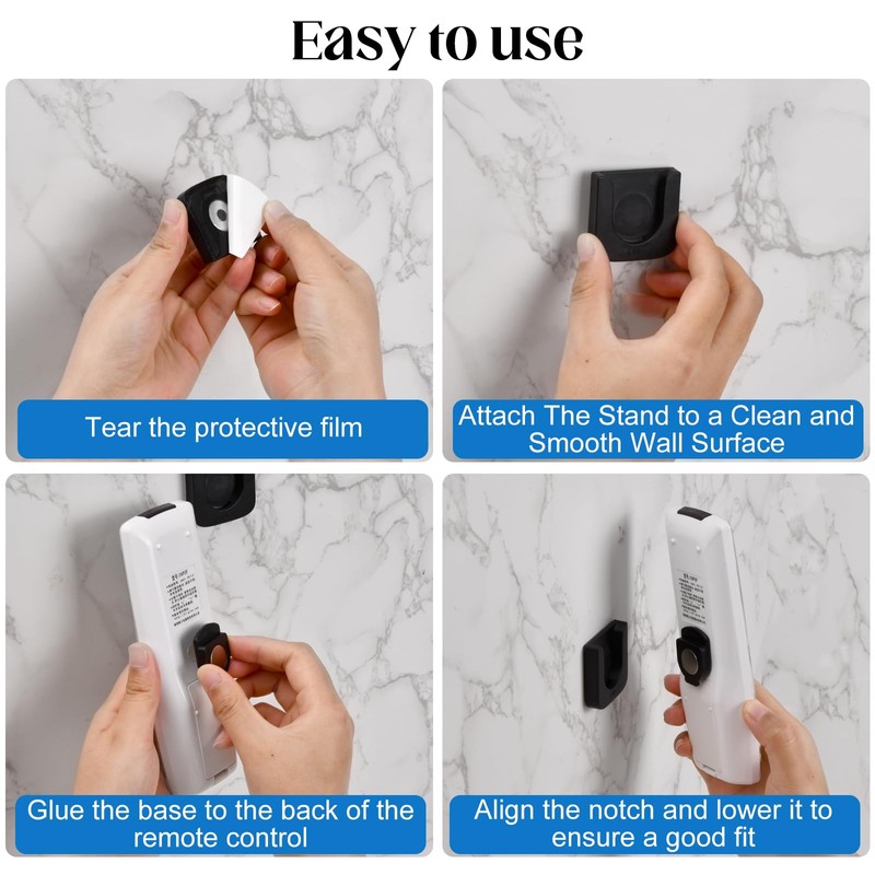 xianynow Pack of 3 Remote Control Holders, Magnetic Wall Mount