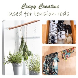 12 Pack Tension Rods for Windows 28 to 48 Inch Spring Tension Rod Adjustable Metal No Drill Curtain Rod for Windows, Shower, Door, Kitchen, Wood Grain