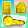 Set of 3 New Home Housewarming Cookie Cutters