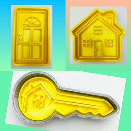Set of 3 New Home Housewarming Cookie Cutters