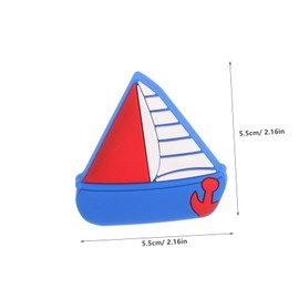 COHEALI 2pcs Sailboat Shape Cabinet Handle Pulls Accessories for Bedroom Room Easy Installation with Screws Durable Furniture Handle Parts