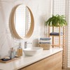 Relaxdays 2 x Soap Dispenser Bamboo Refillable Square H x