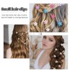 ZEPIQOR Pack of 20 Mini Flower Hair Clips with Rhinestones,